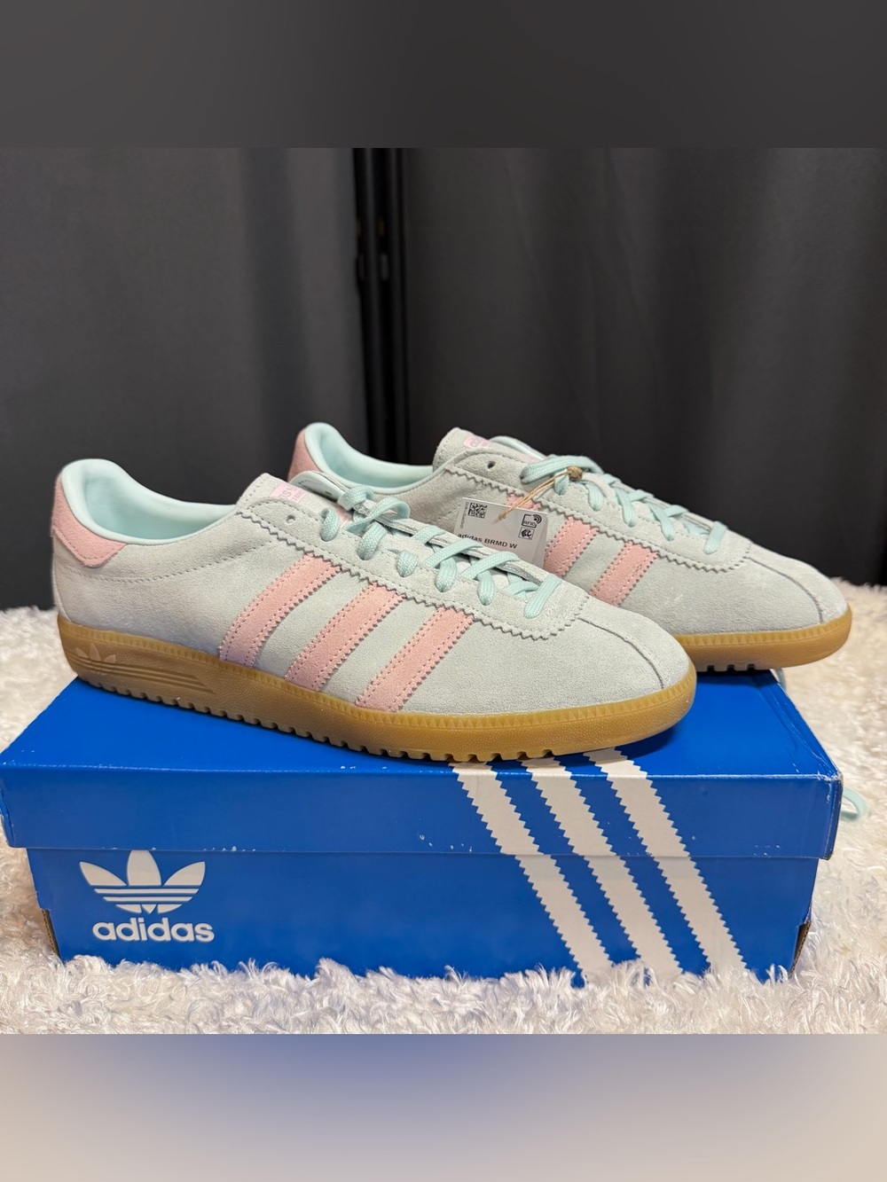 Adidas BRMD Bermuda Turquoise Halo Mint Gum Sole Casual Suede Shoe Women's US 10